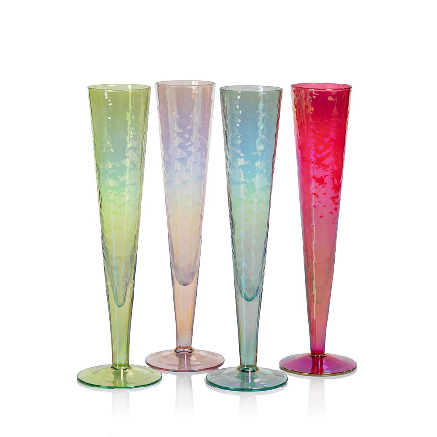 Aperitivo Triangular Barware Glasses -Slim Champagne Flute