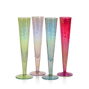 Aperitivo Triangular Barware Glasses -Slim Champagne Flute