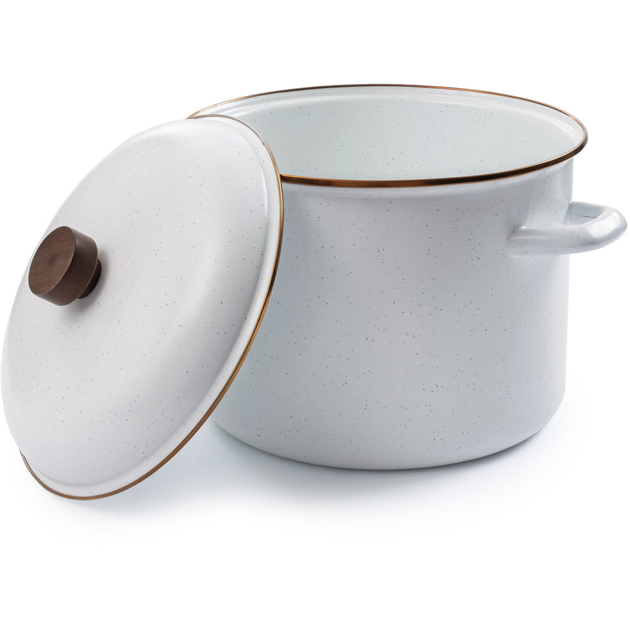 Enamel Stockpot - Eggshell