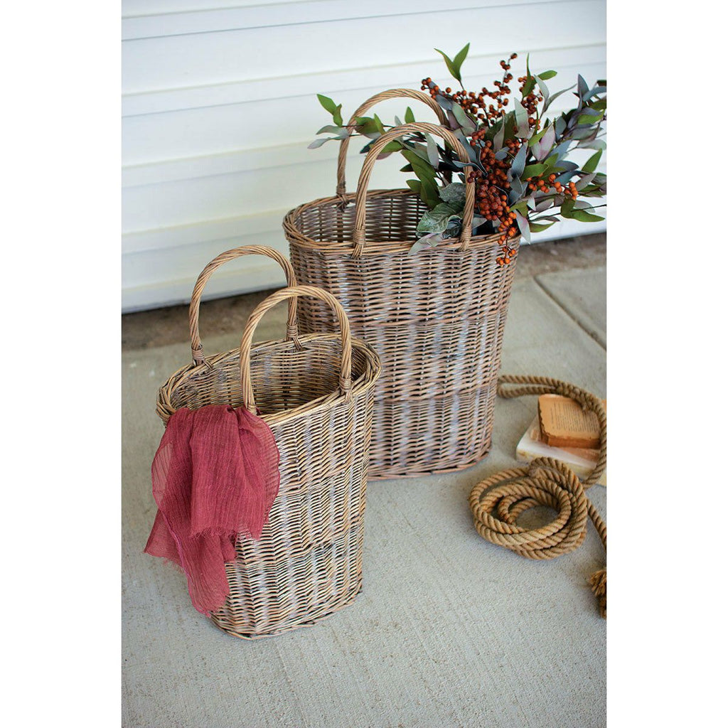 Oval Wicker Basket