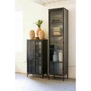Iron & Glass Apothecary Cabinet