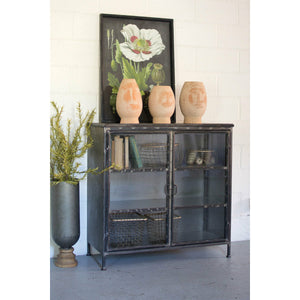 Iron & Glass Apothecary Cabinet
