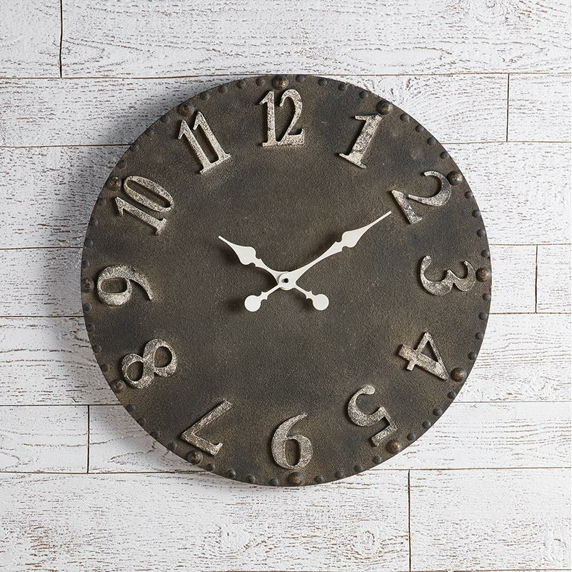 Black & White Metal Wall Clock