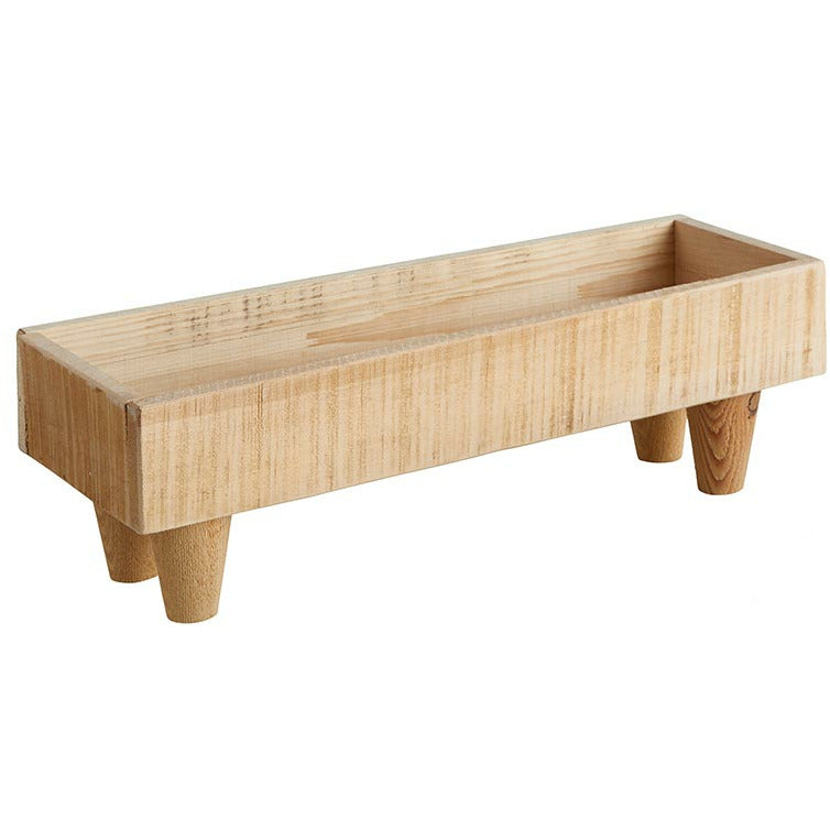 Wooden Footed Planter Box