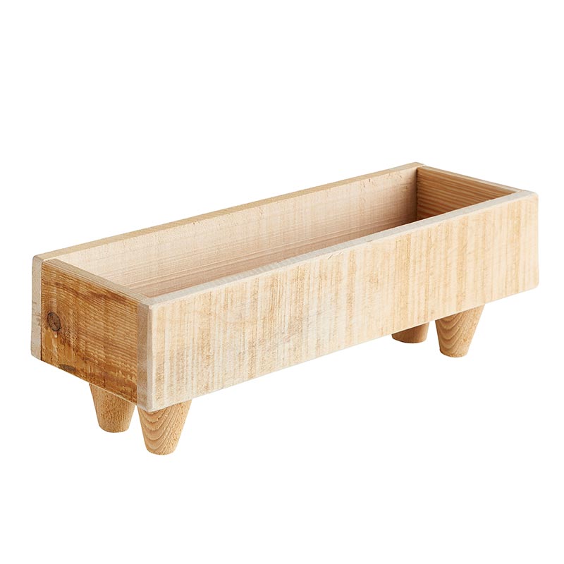 Wooden Footed Planter Box