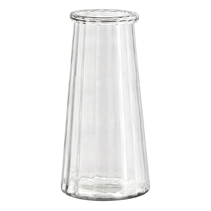 Ridged Glass Vases