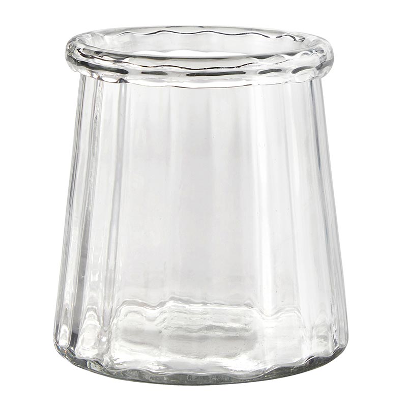 Ridged Glass Vases