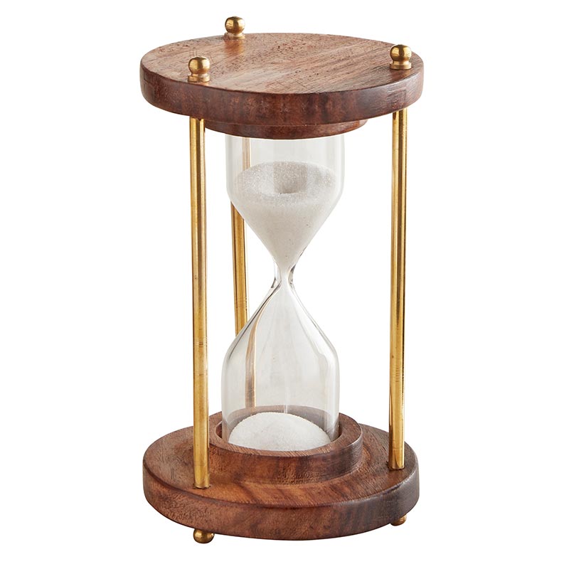 Wood & Gold Sand Timer
