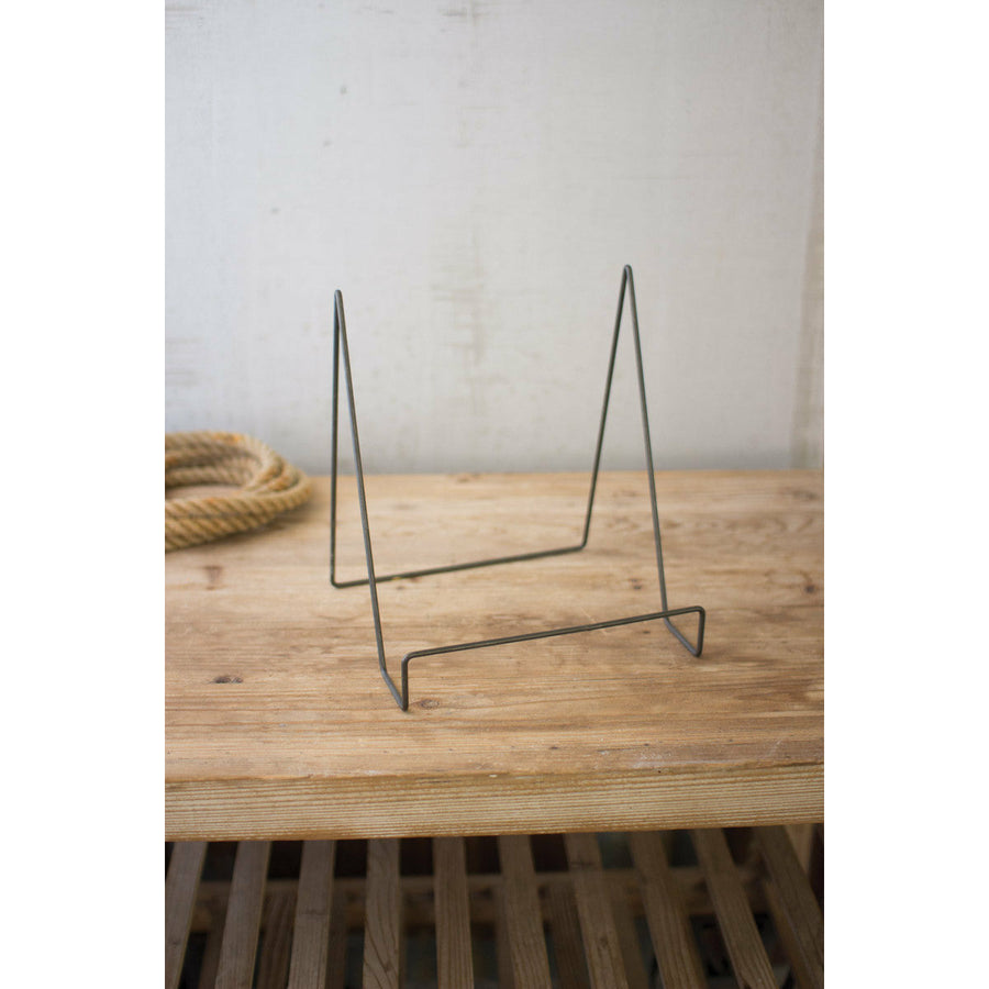 Wire Easel w/Raw Metal Finish
