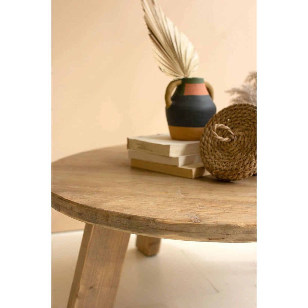Round Wooden Coffee Table