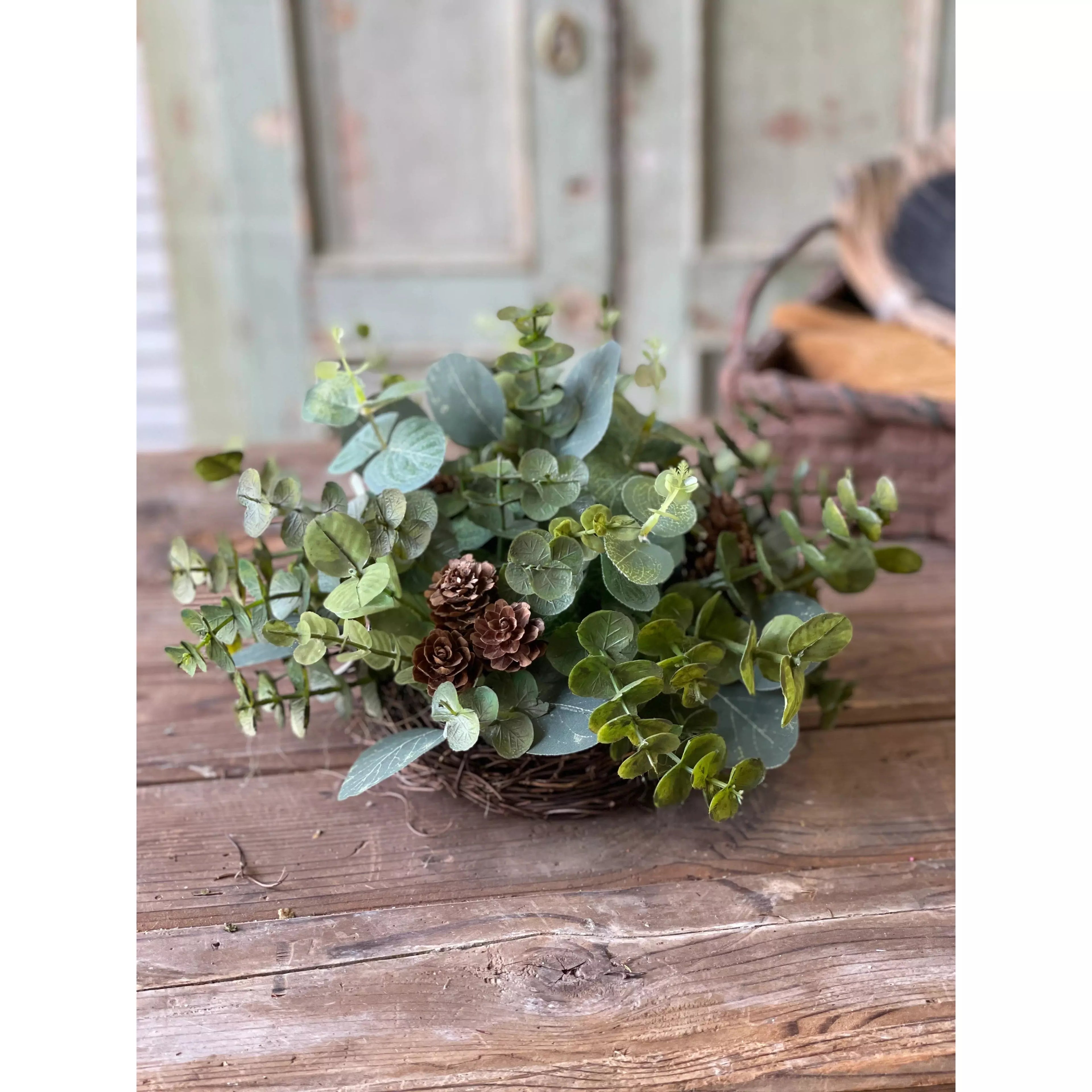 Cascading Eucalyptus Half Sphere | 10"