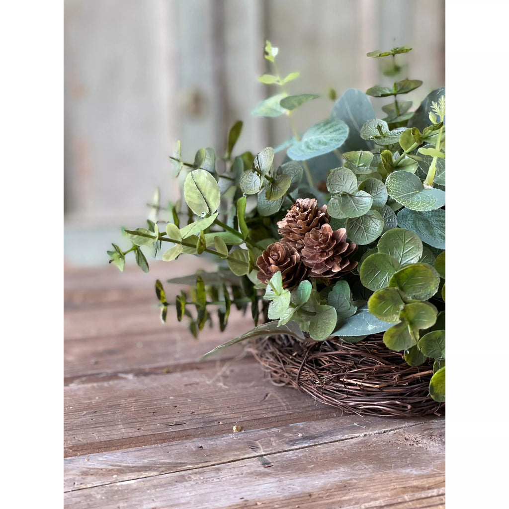 Cascading Eucalyptus Half Sphere | 10"