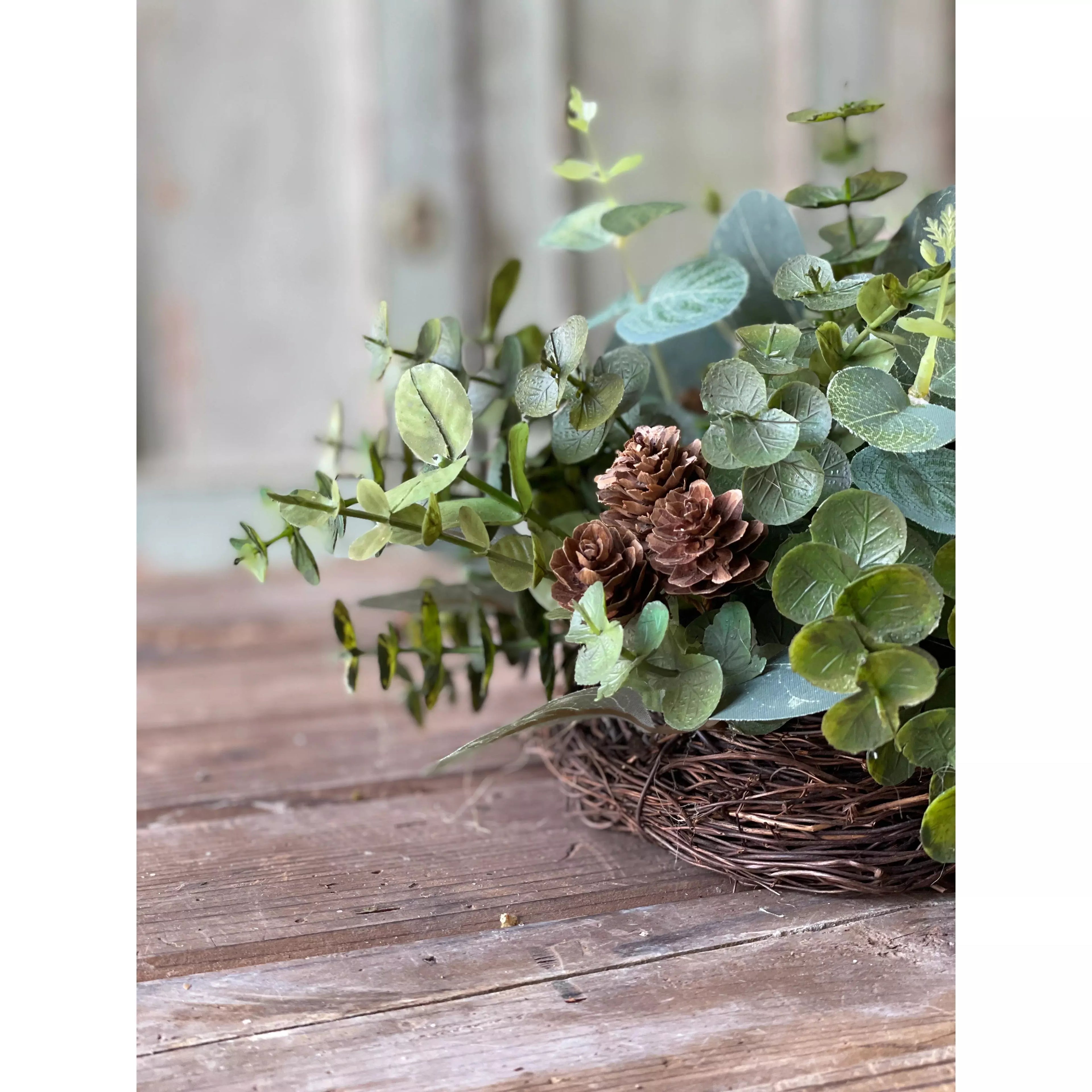 Cascading Eucalyptus Half Sphere | 10"