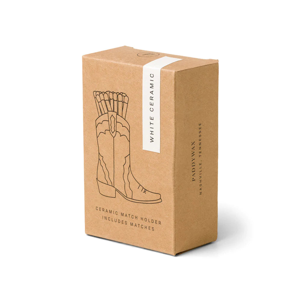 Cowboy Boot Vintage Match Holder