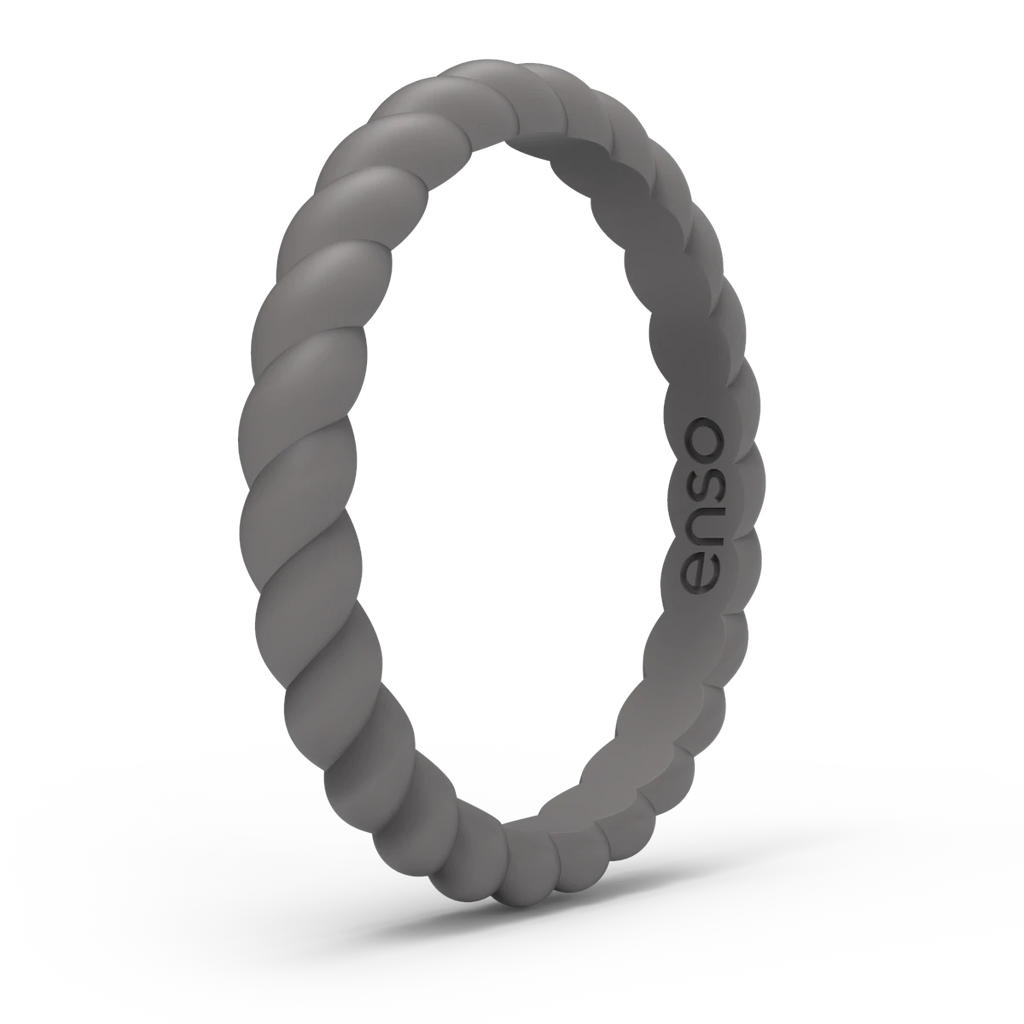 Braided Stackable Sets Silicone Rings