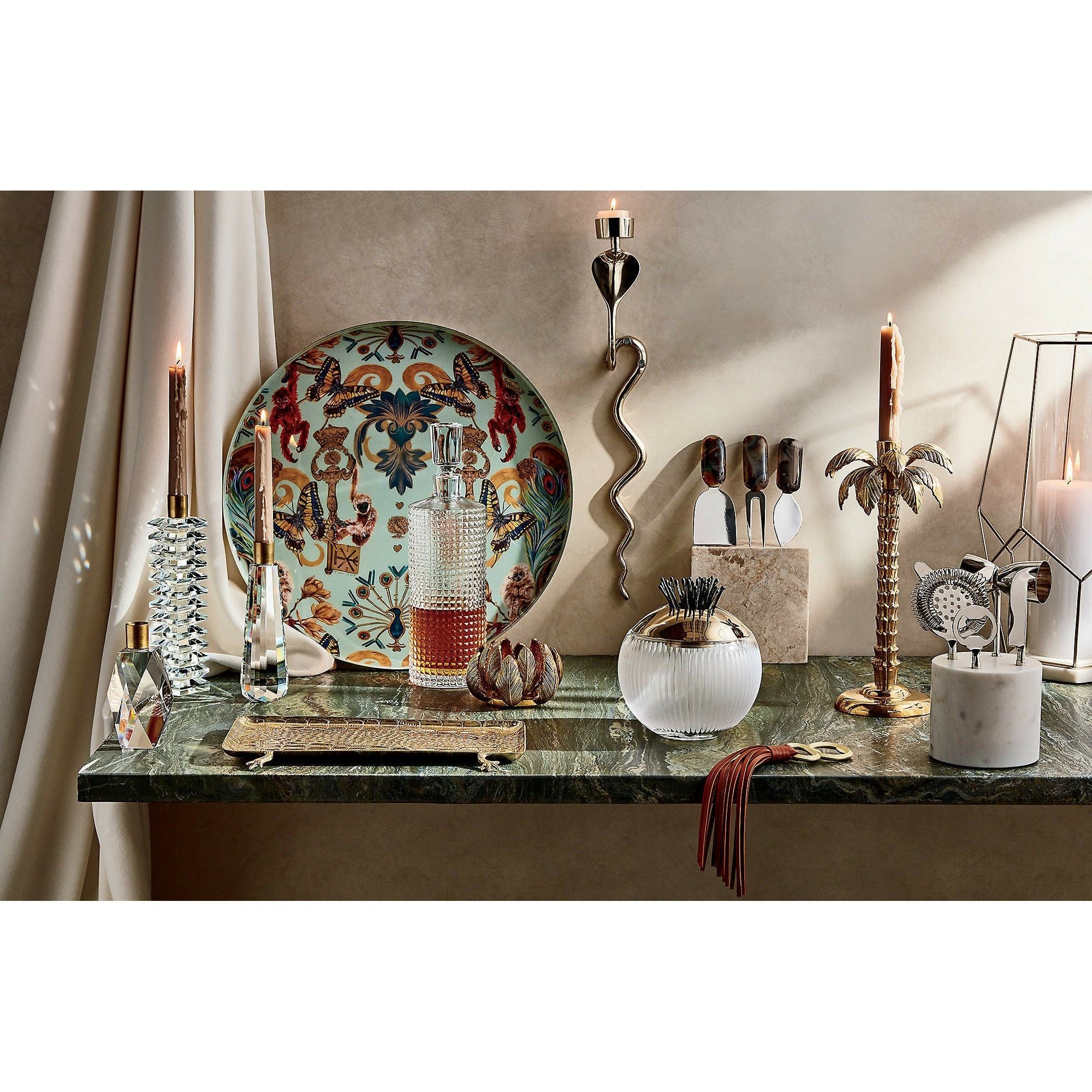 4pc White Marble Bar Tool Set