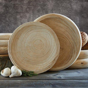 Paulownia Wood Bowl - Large - Natural