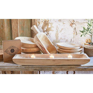 Paulownia Wood Bowl - Large - Natural