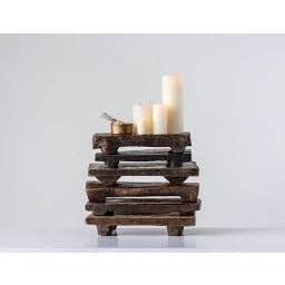 Found Decorative Wood Pedestal