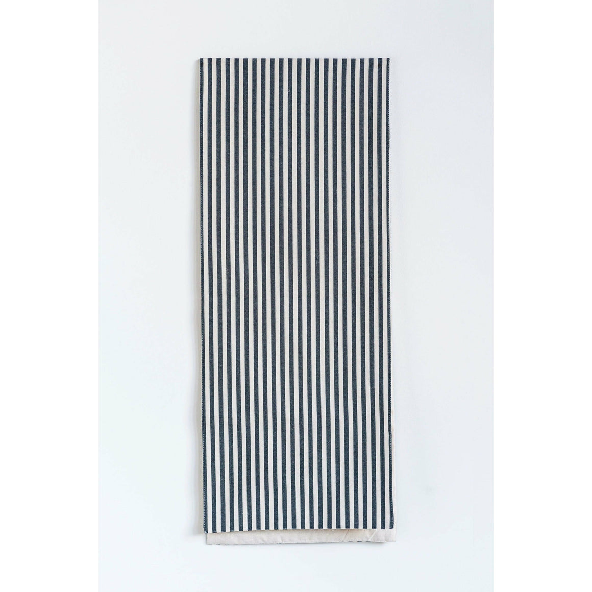 Cotton Black Striped Table Runner