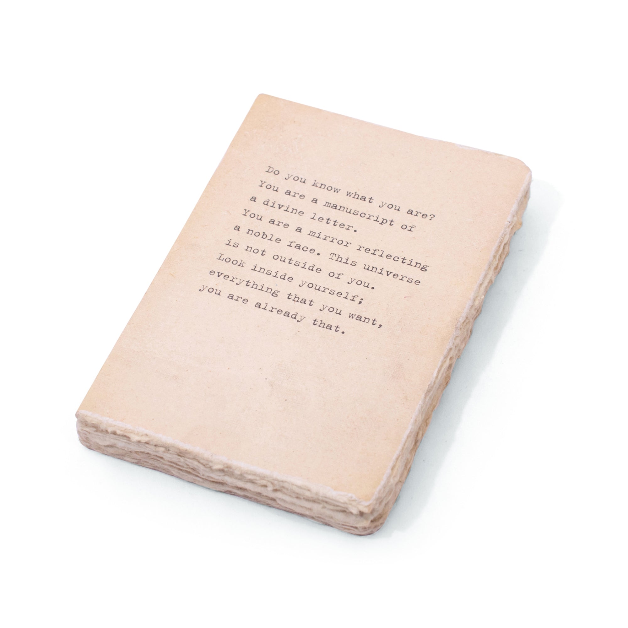 Deckle Edge Notebook - Do You Know What You Are? - 4" x 6"