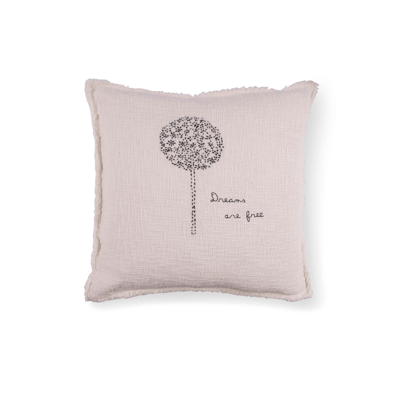 Pillow Collection - Dreams are Free (Dandelion) Embroidered Pillow