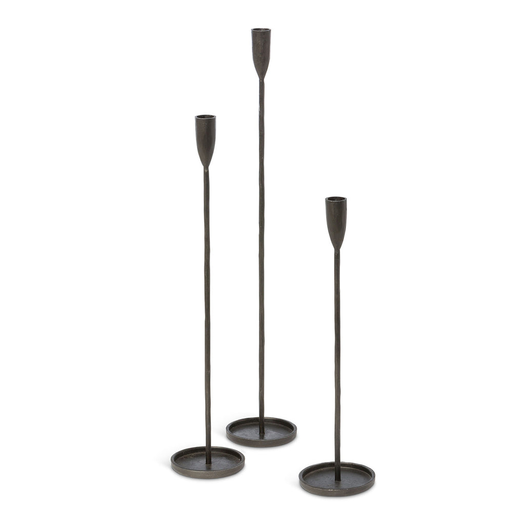 S/3 Primitive Iron Taper Holders