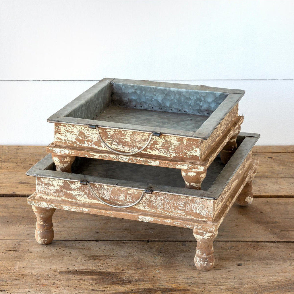 Standing Metal Tray