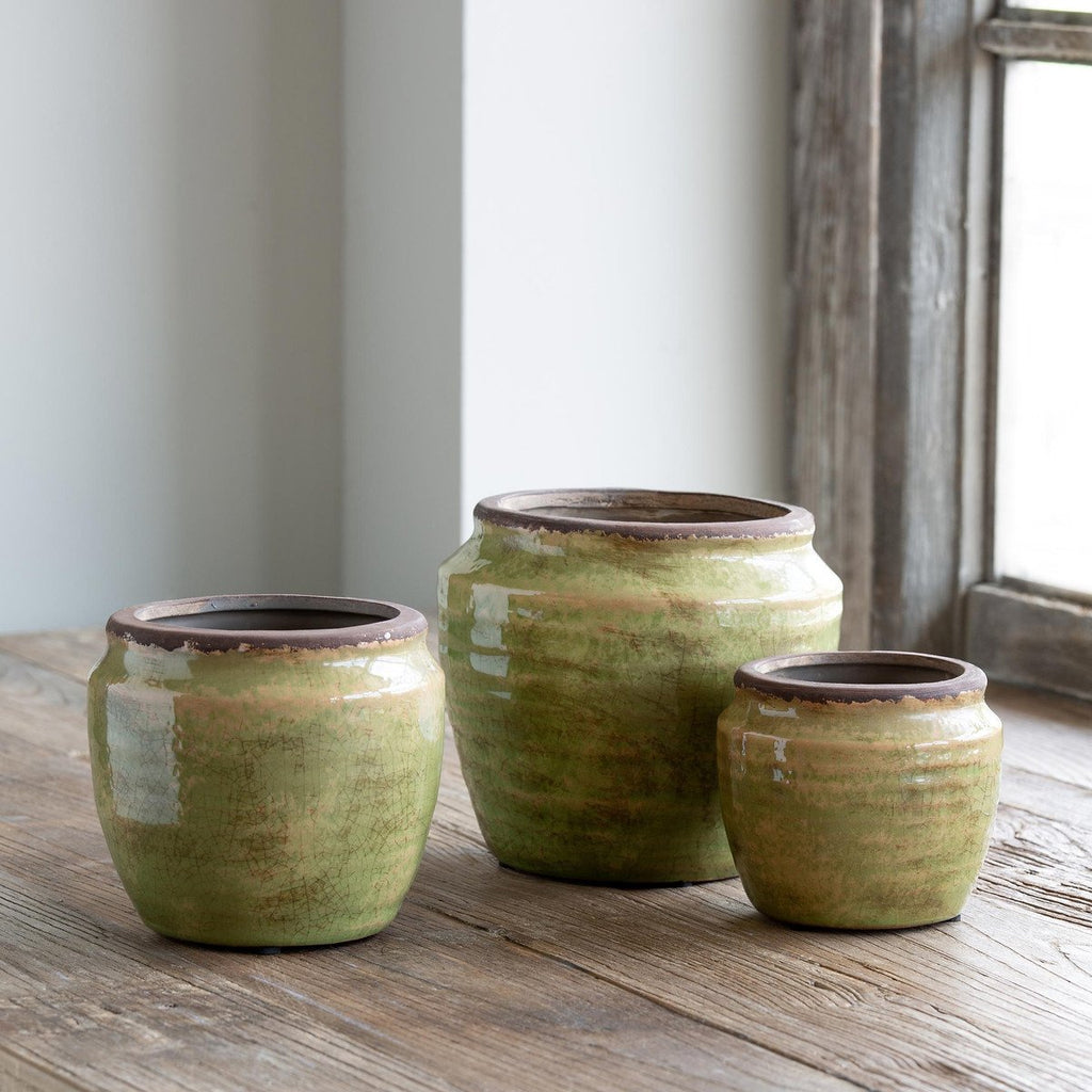 Chartreuse Glazed Ginger Jar