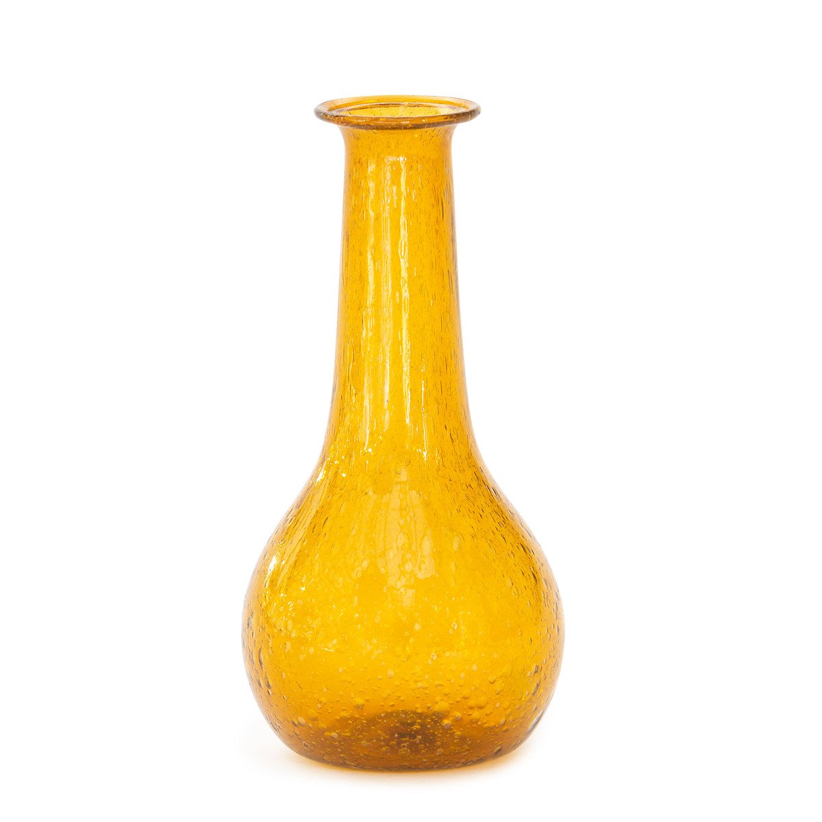 Amber Hombre Glass Vase