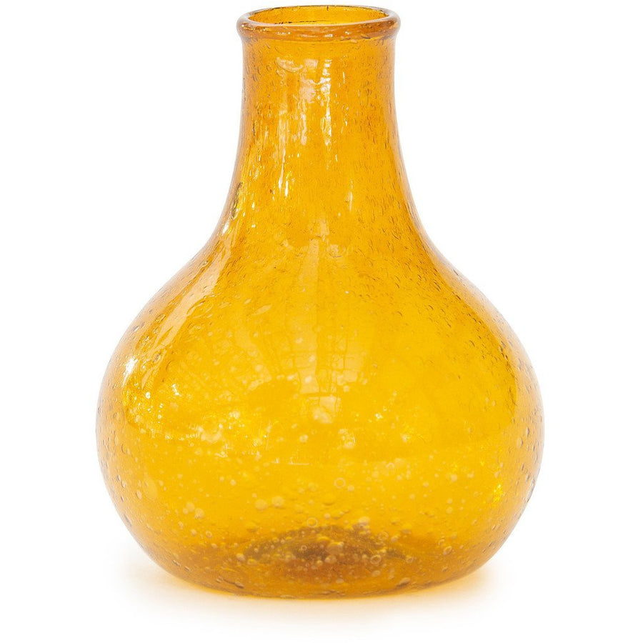 Amber Hombre Glass Vase