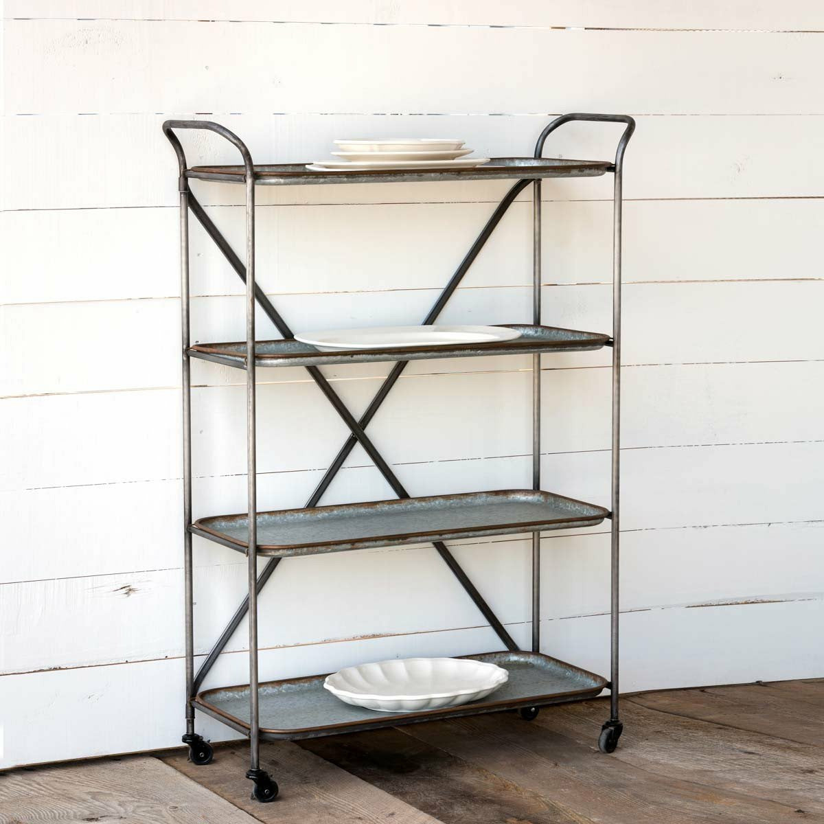 Metal Bakery Cart