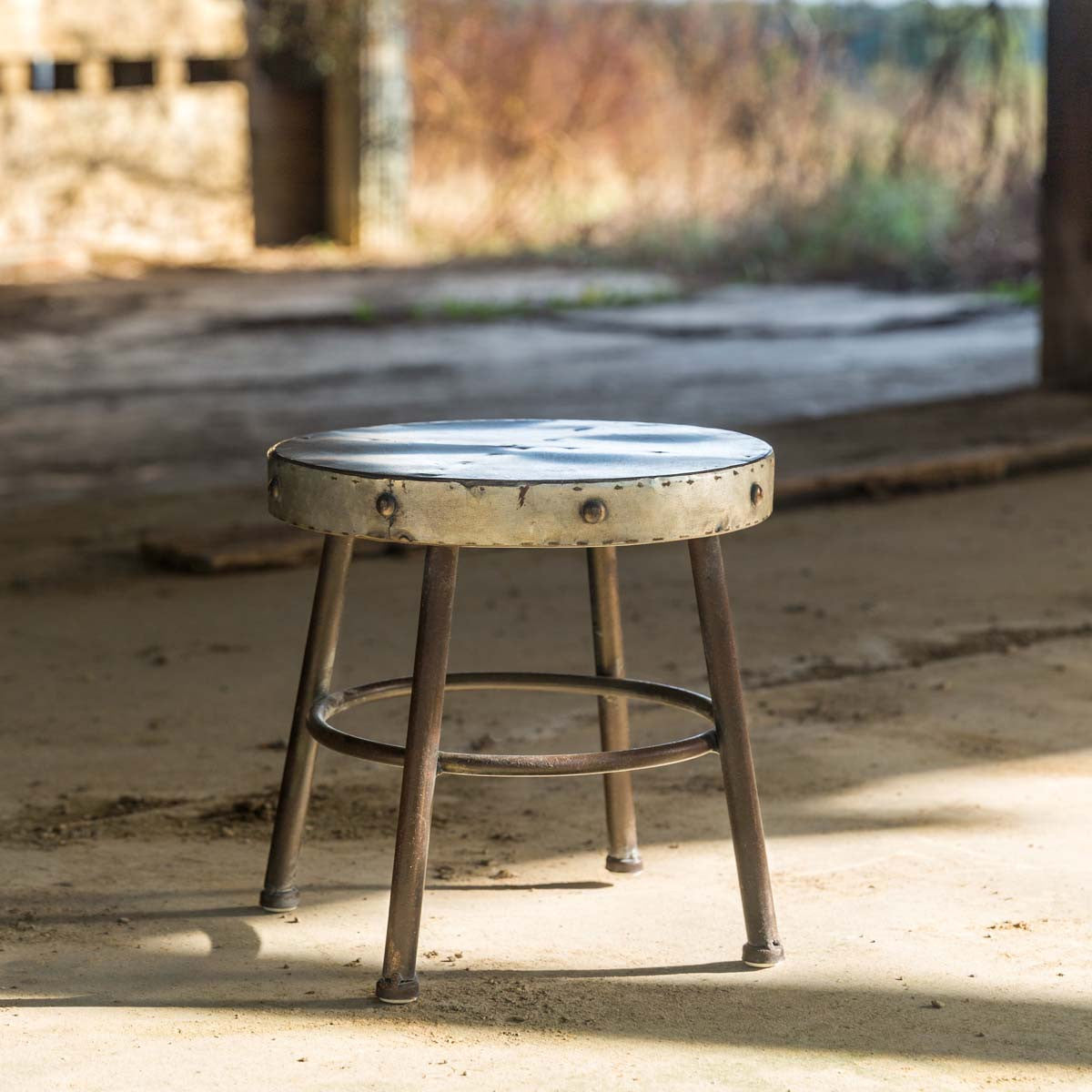 Old metal online stool