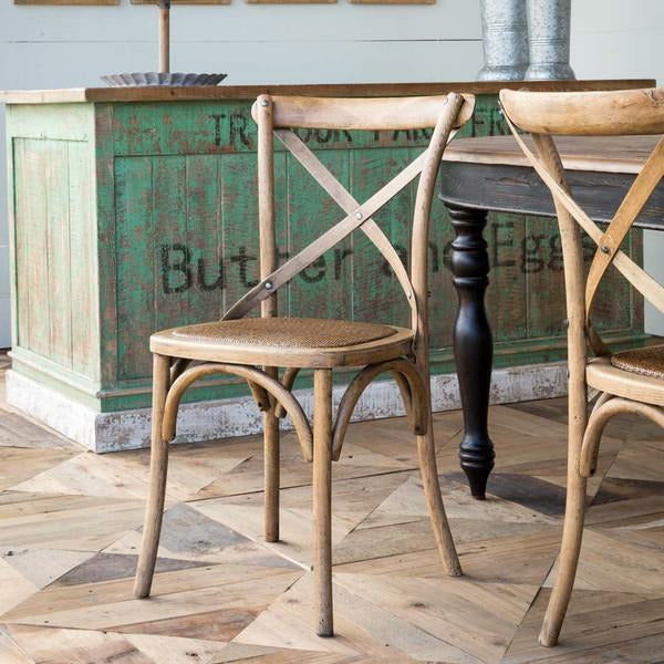 Wooden Cross Back Chair