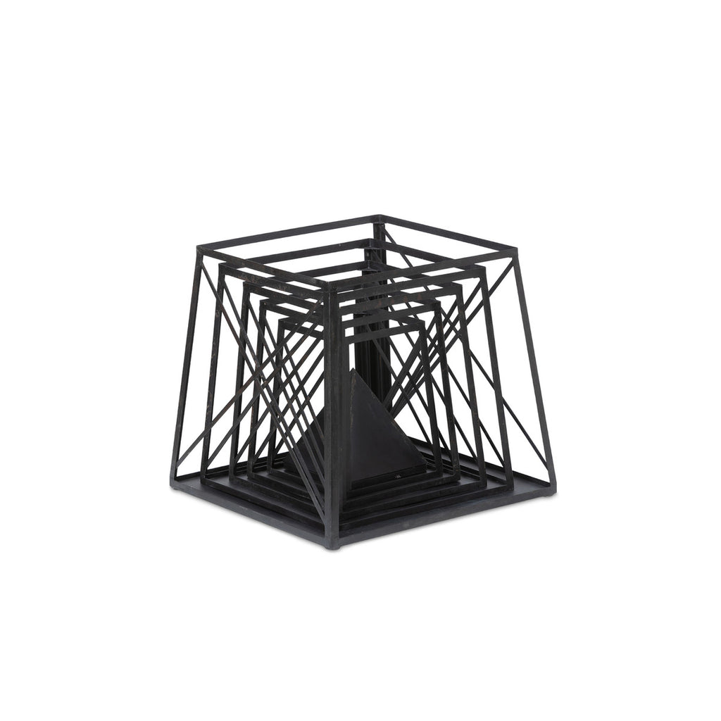 Antique Black Stackable Obelisk