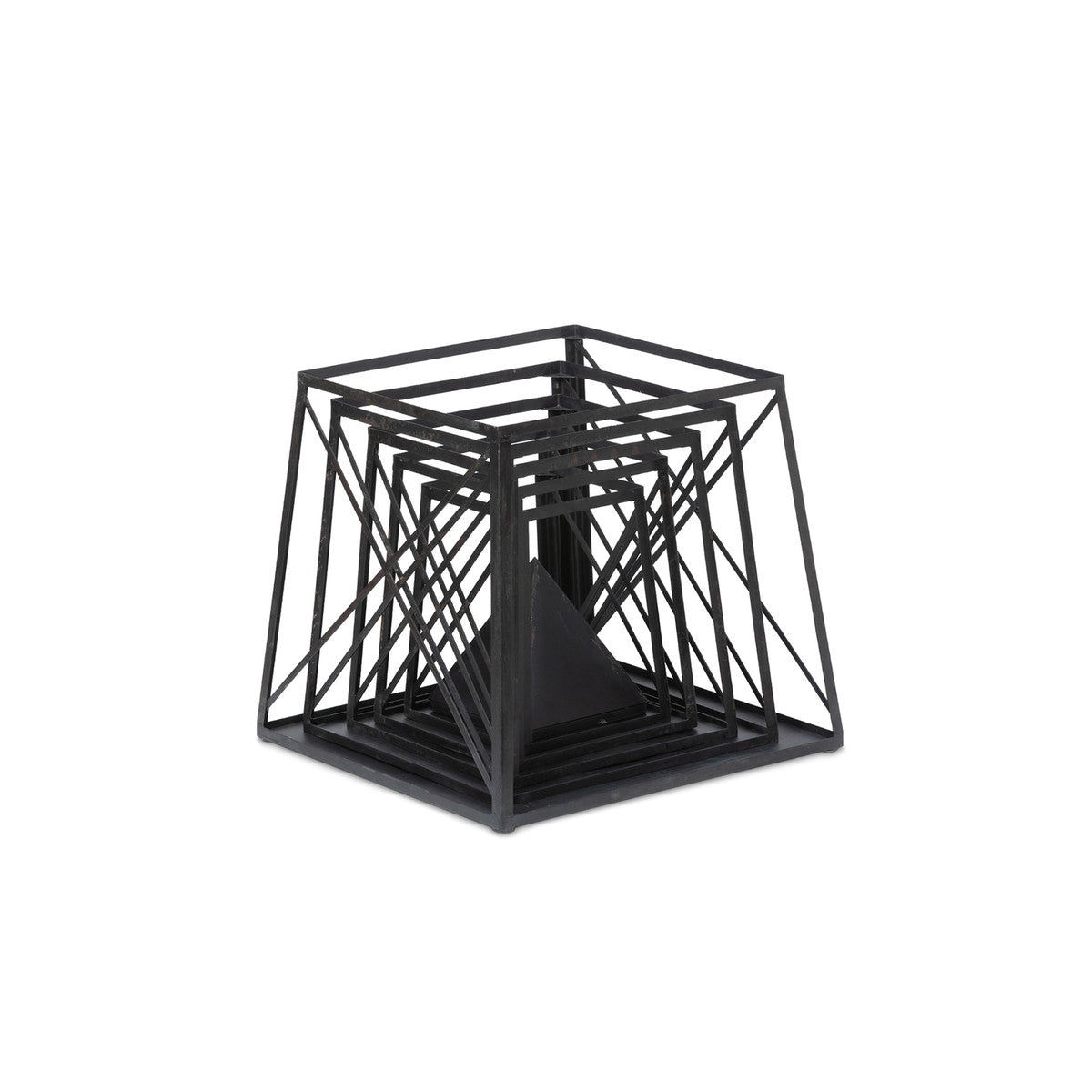 Antique Black Stackable Obelisk