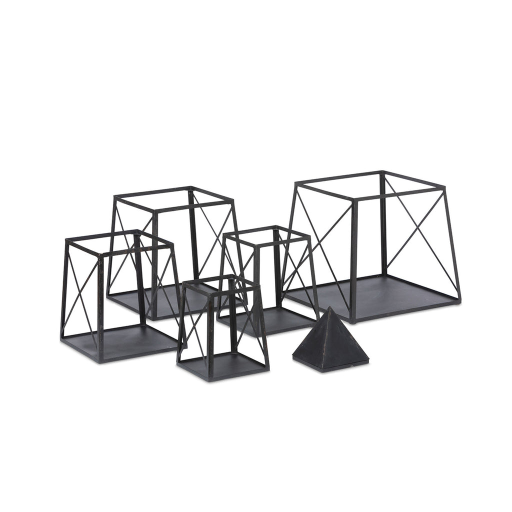 Antique Black Stackable Obelisk
