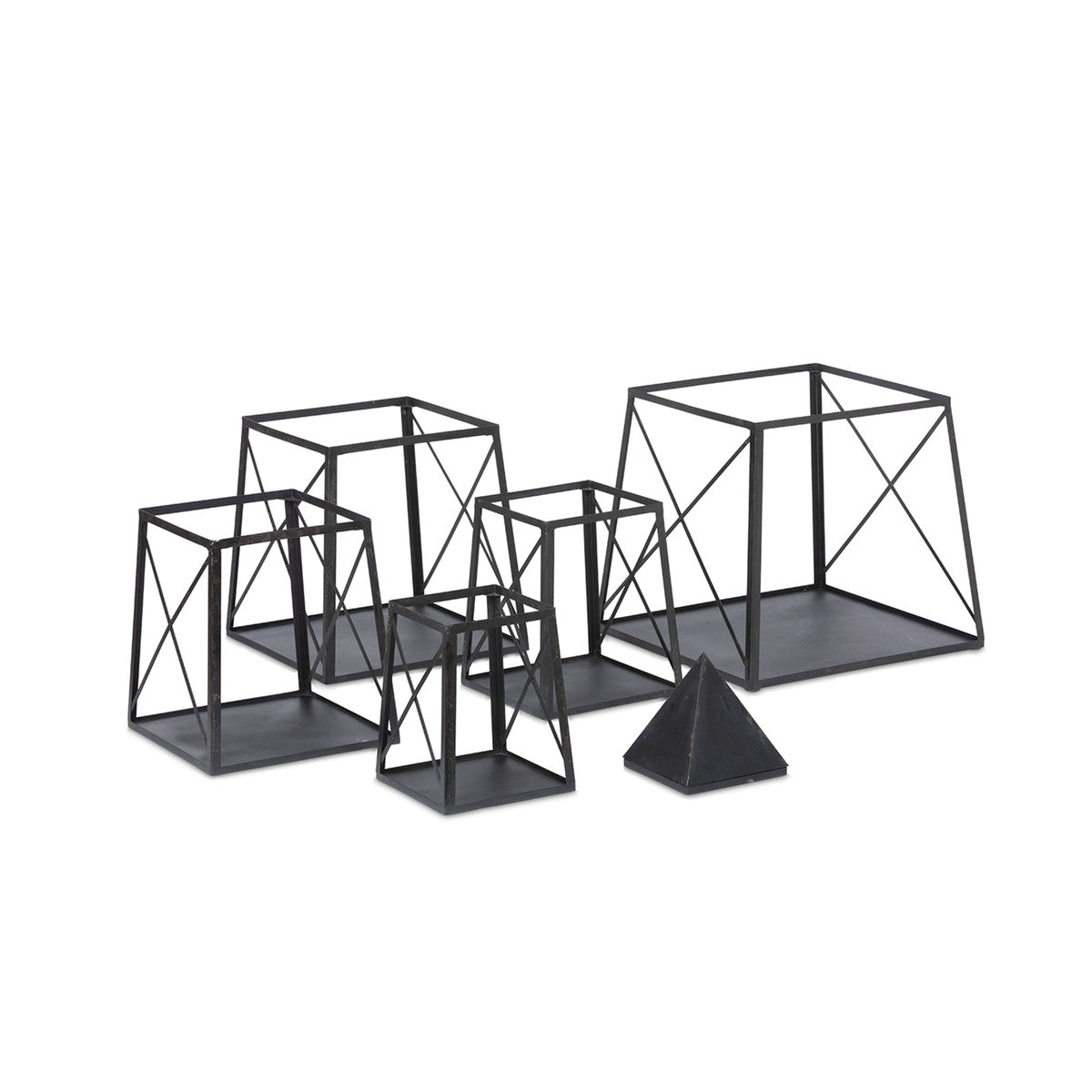Antique Black Stackable Obelisk