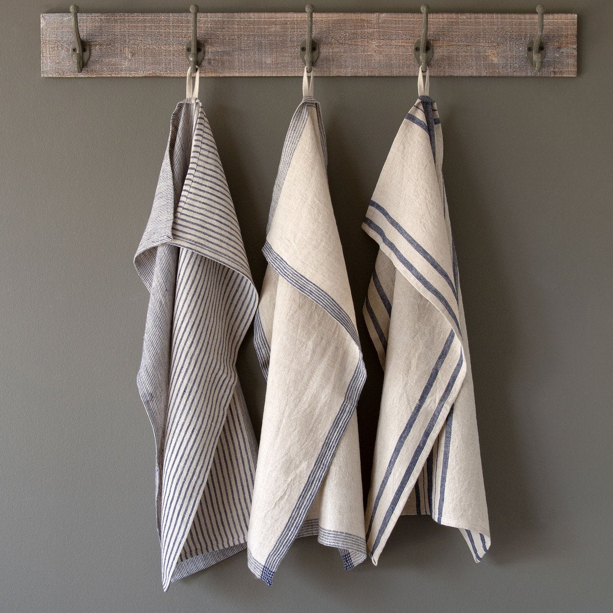 Soft Linen Dish Towel - Blue