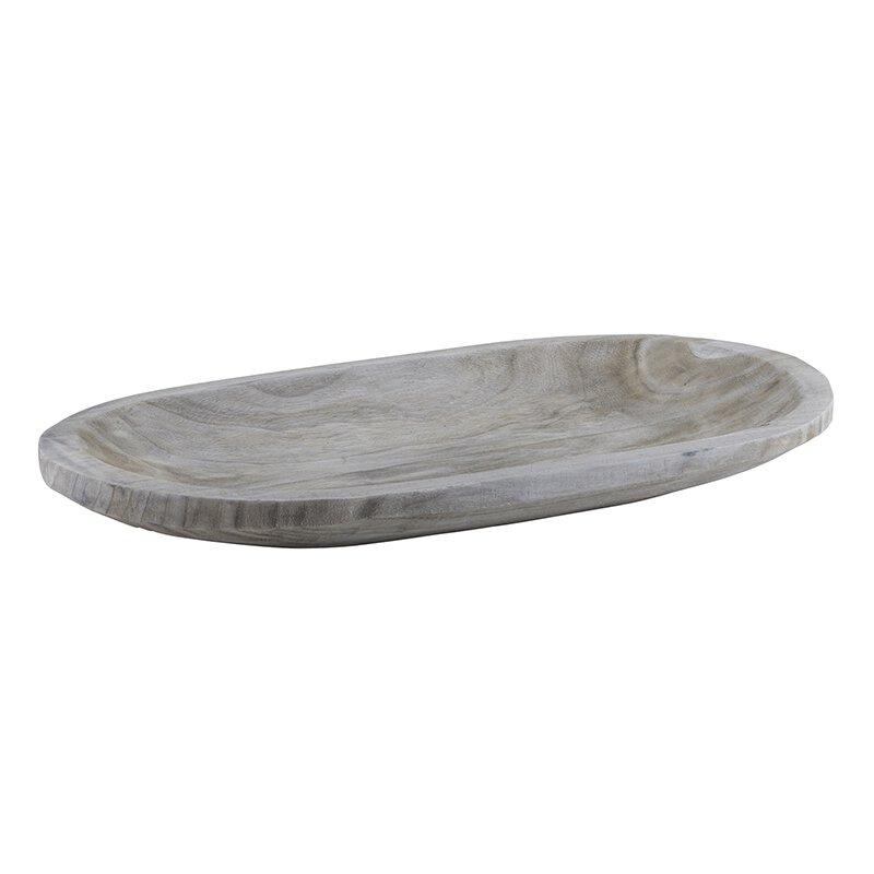 Paulownia Wood Serving Platter - Grey