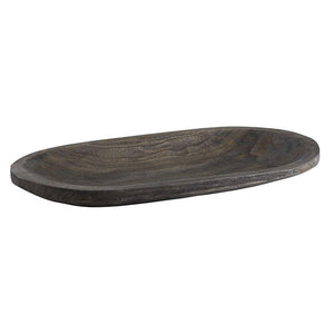 Paulownia Wood Platter - Charcoal