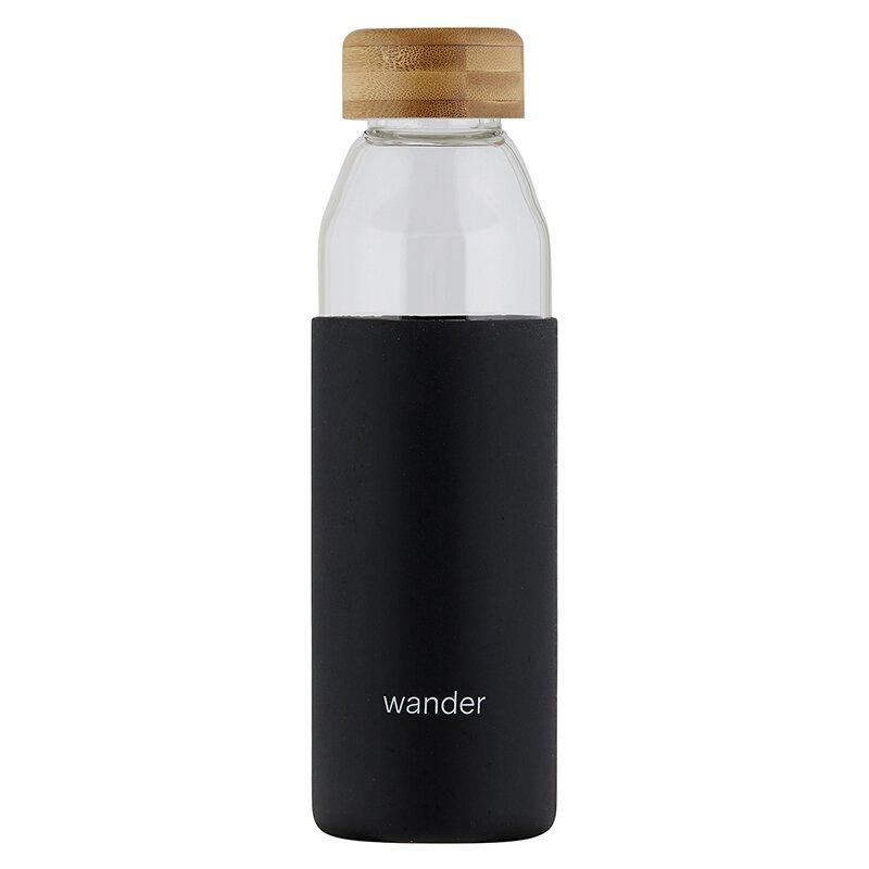 Glass Water Bottle w/Bamboo Lid