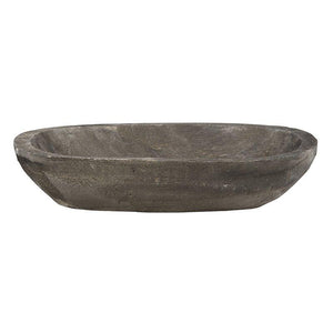 Paulownia Wood Dough Bowl - Small - Charcoal