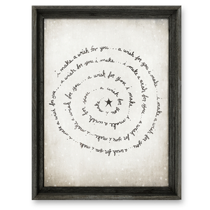 Framed Canvas Wall Art I Make A Wish For You