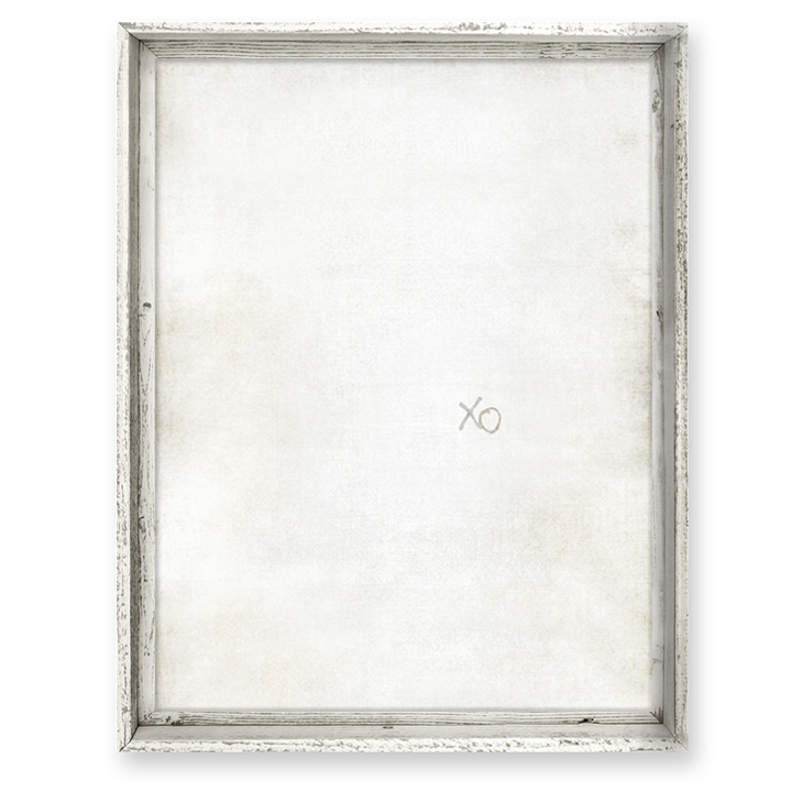 Framed Canvas Wall Art XO