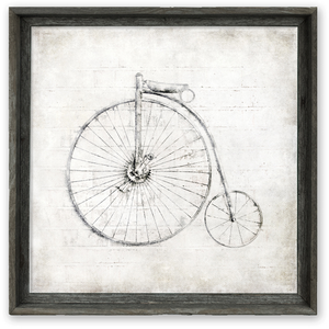 Framed Canvas Wall Art Vintage Bicycle