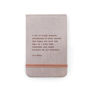 Fabric Notebook - E.B. White