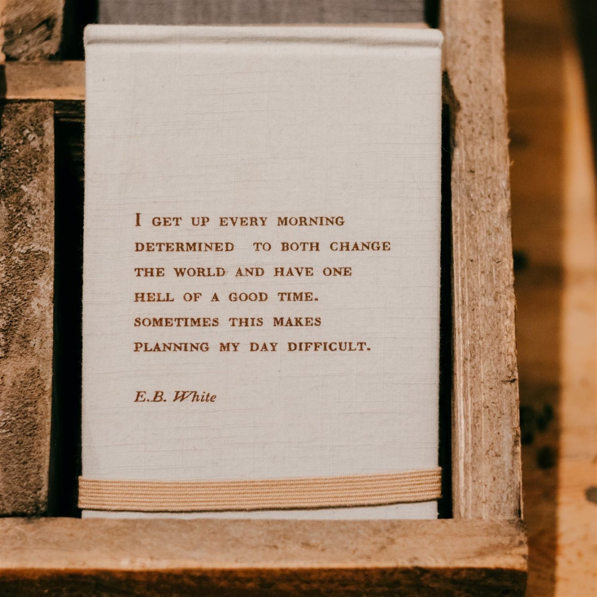 Fabric Notebook - E.B. White