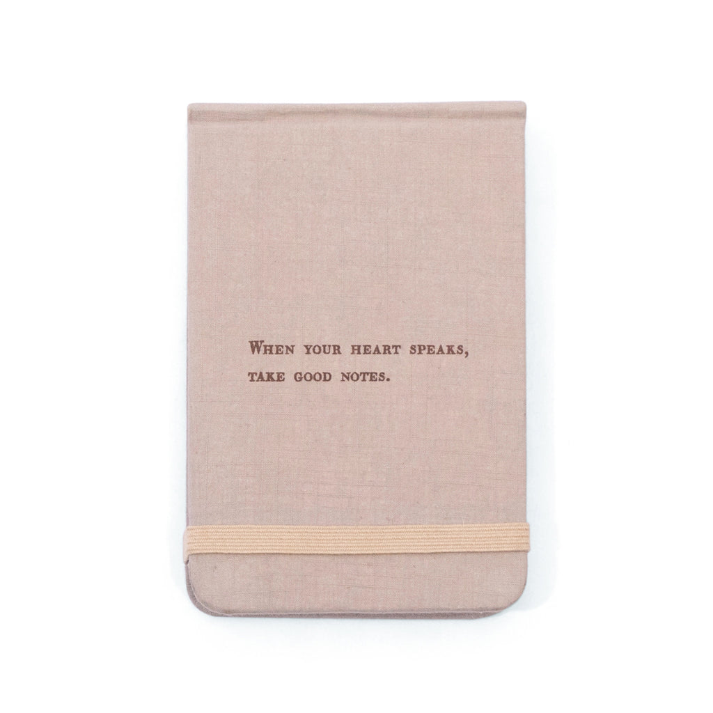 Fabric Notebook - When Your Heart Speaks