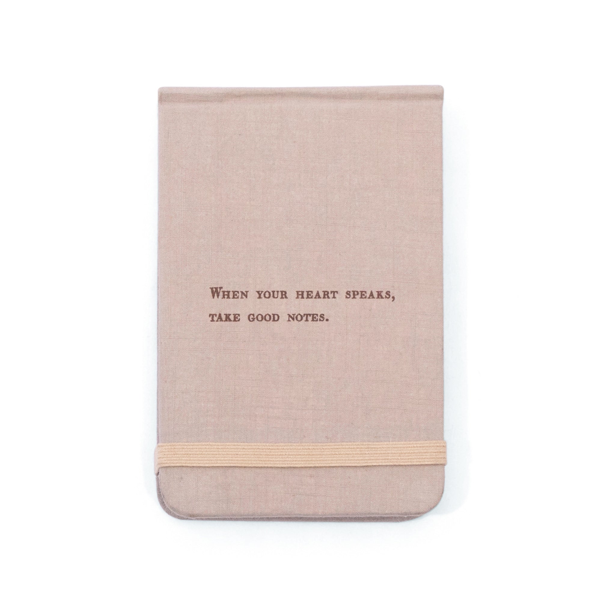 Fabric Notebook - When Your Heart Speaks